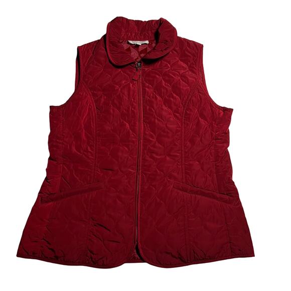 Talbots Quilted Zip Up Vest Size Small Outdoors Lightweight Warm Casual - Picture 1 of 9